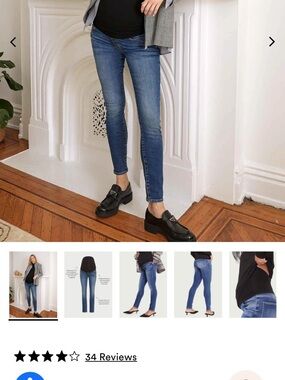 Hatch Women’s Skinny Jeans in Medium Blue Wash